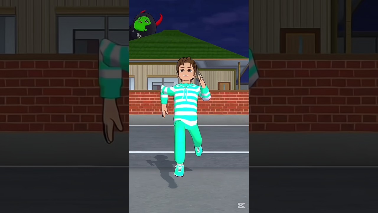 Kid Sees Ghost on the Roof 👻 | Sakura School Simulator #horror #hunter #spooky #creepy #ghost #ssc