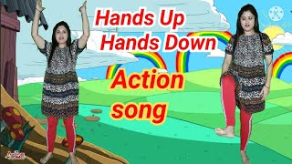 Hands Up Hands Down Action Song #Welcome To Nidhi's Tutorial