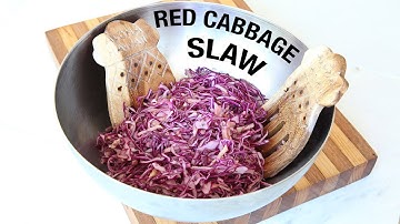 RED CABBAGE SLAW - FAST AND SIMPLE!