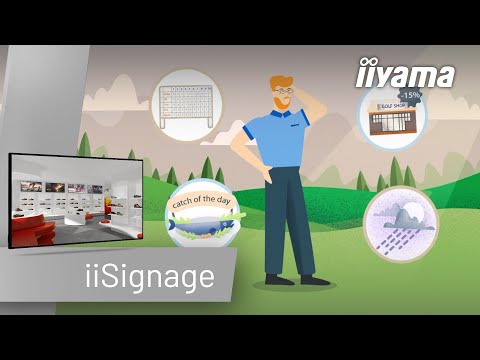 Beheer jouw digitale signage content snel en gemakkelijk met iiyama's 40-serie displays en iiSignage