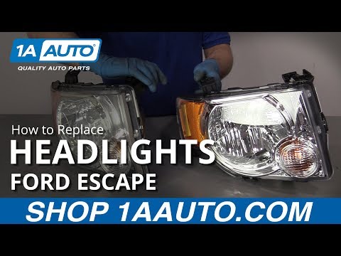 How to Replace Headlights 08-12 Ford Escape