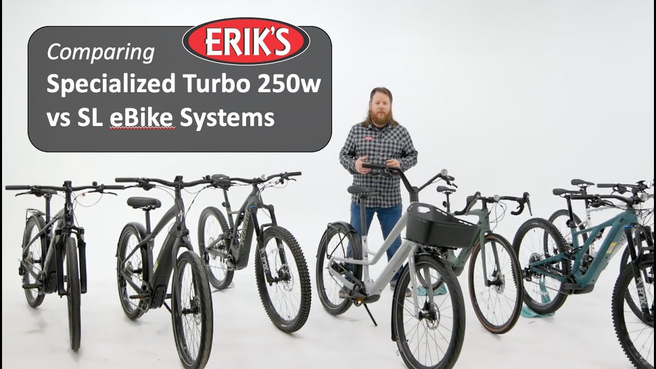 Comparing the Specialized eBikes The 250 Watt "Full Power" System and the Super Light "SL