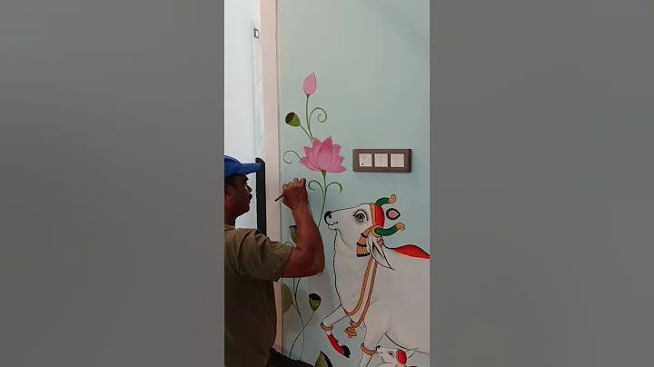 Pichwai Cow art & Kamal Talai wall Art by Bilal khan #pichwaiart #pichwaipainting