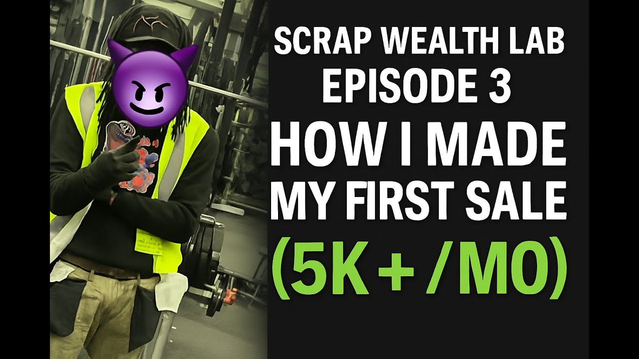How I made my first Sale ($5k+/Mo) | Scrap Wealth Lab Ep.3
