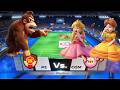 Donkey Kong &amp; Waluigi Take on Peach &amp; Daisy | Expert-Level Match - Mario Sports Superstars