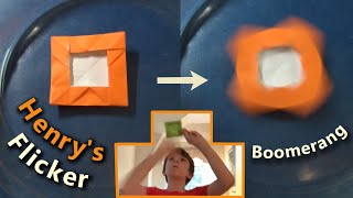 ⏹⏹ Henry's Flicker Boomerang and Photo Frame! ⏹⏹ Pure Origami