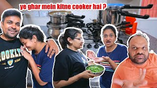 Bhajiya party kar ke ladies ka jagda ho gaya aur cooker count kiye
