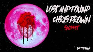 Chris Brown - Lost and Found (Heartbreak On a Full Moon) - Snippet (Official Audio)