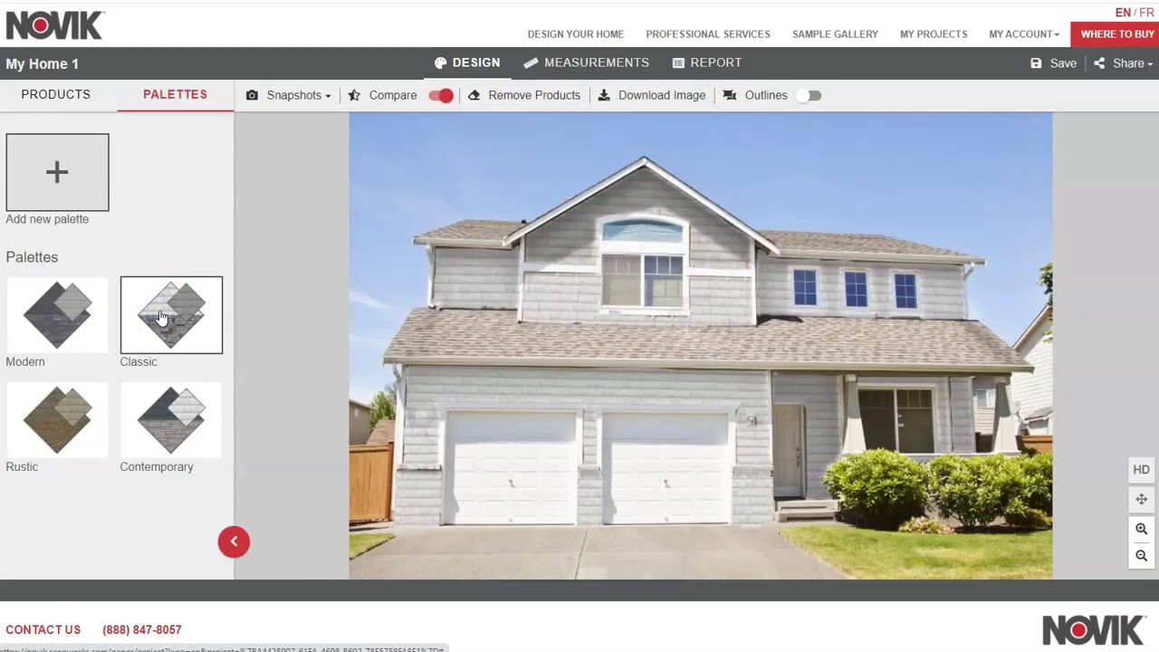 Novik Home Exterior Visualizer App For