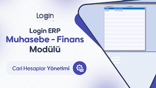 Login ERP | Cari Hesaplar Yönetimi