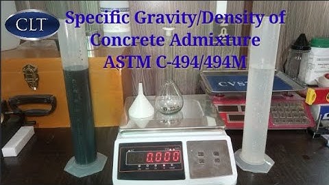 Specific Gravity / Density of Concrete Admixture Astm C-494 | Adnan Khan | Urdu Hindi