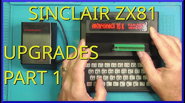 Sinclair ZX81 Upgrades.  Composite mod, 16K Internal RAM.   Part 1