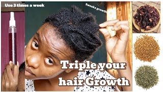 Triple Your Hair Growth in 5 Weeks Using This DIY Herbal Mix! |Fenugreek, Rosemary & Hibiscus'