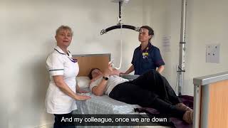 SIBA/Wendylett in bed slide sheet system special top sheet for turning a patient with hoist