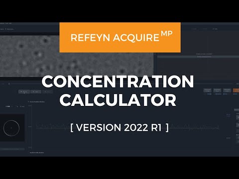 Refeyn AcquireMP (Version 2022 R1) | Concentration Calculator