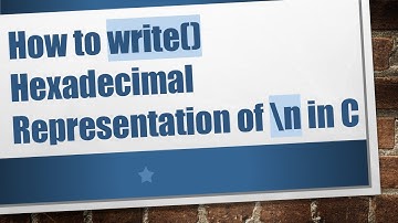 How to write() Hexadecimal Representation of \n in C