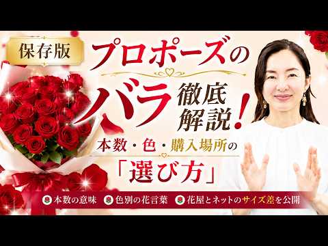 保存版】プロポーズのバラ徹底解説！本数・色・購入場所の「選び方