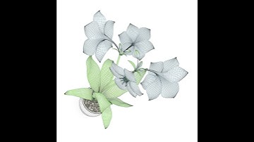 White Flower in Pot 3D model from CGTrader.com