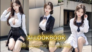 [4K Ai Art] Girlfriend's Cute School Uniform Lookbook