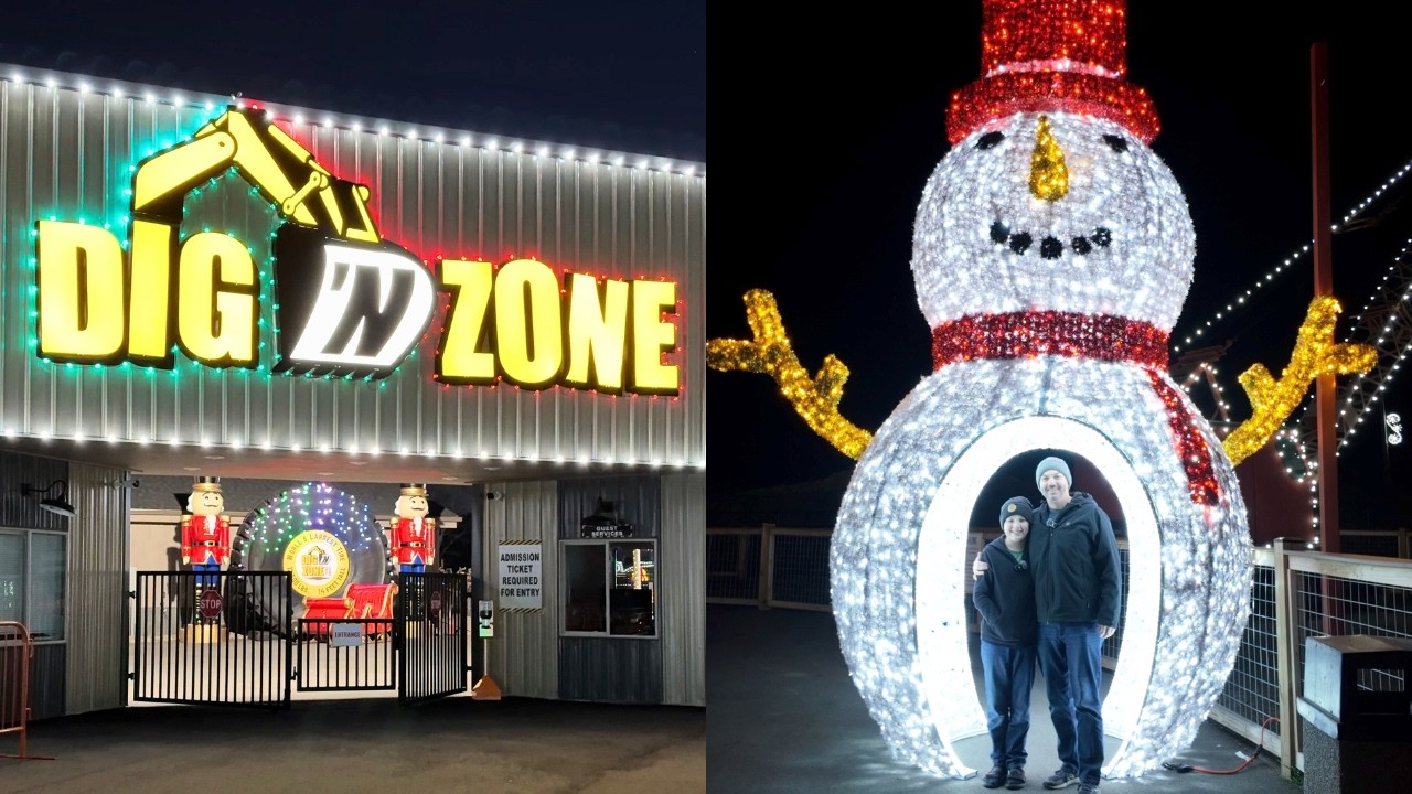 NEW Dig’n Lights Walk-Thru CHRISTMAS Light Event at DIG'N ZONE Theme Park
