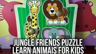 Jungle Friends Puzzle | Learn Animal Names and Animal Sounds For Kids screenshot 3