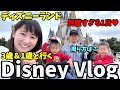 【子連れディズニーランドVlog】3歳&1歳と1日中遊ぶ!周り方は?超完璧な1日♥