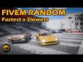 Fastest vs slowest in every class  gta fivem random more 117