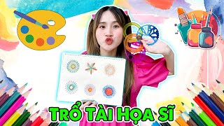 Chị Vê Trổ Tài Họa Sĩ Cùng Bộ Thước Thần Kỳ - Vê Vê Channel