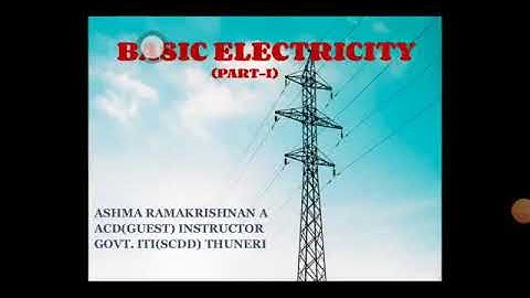 Basic electricity- part 1 -workshop calculations and science