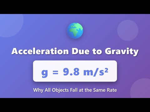 Acceleration Due to Gravity: Why All Objects Fall at 9.8 m/s² on Earth