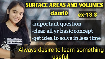 surface area and volume class 10 ex 13.3 | Q- 8