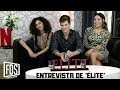 'Élite': Entrevista a Mina el Hammani (Nadia), Miguel Bernardeau (Guzmán) y Danna Paola (Lu)