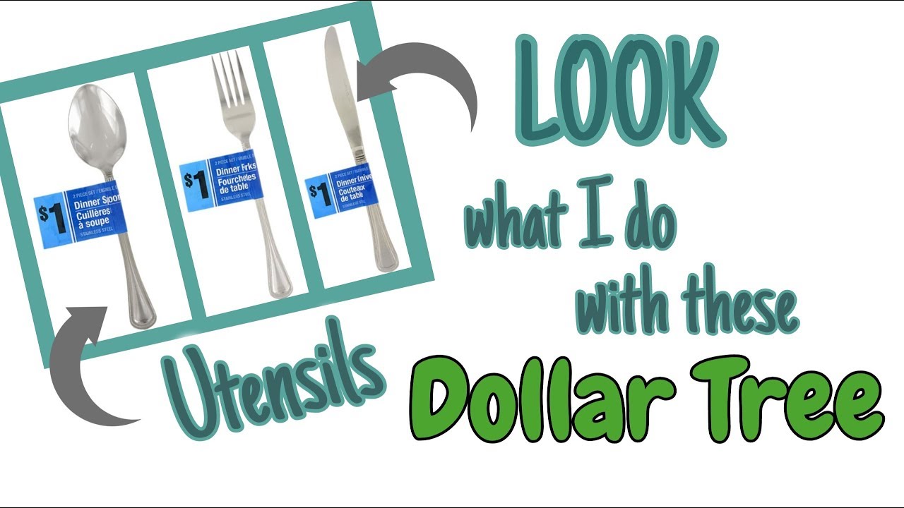 LOOK what I do with these Dollar Tree UTENSILS!!!!! QUICK and EASY