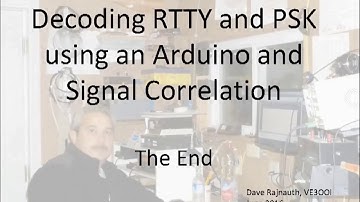 Decoding RTTY and PSK using an Arduino and Signal Correlation