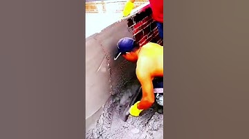 The process of concrete powder wall = good tools can improve the efficiency of doing things