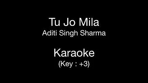 Tu Jo Mila | Karaoke | Key : +3 | Aditi Singh Sharma | Bajrangi Bhaijaan