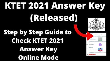KTET 2021 Answer Key (Released) - How to Check Officially KTET 2021 Answer Key Online Mode