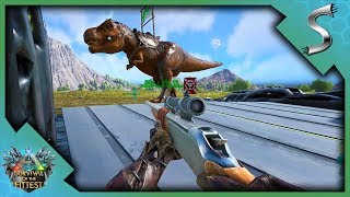 WE STOLE THEIR REX! A CLUTCH VICTORY WITH LONGNECKS! - Ark: Survival of the Fittest [SOTF Gameplay]