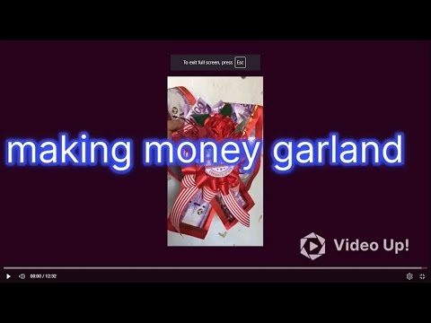 Making Money Garland DIY #moneygarland #youtubeshorts #moneycraft