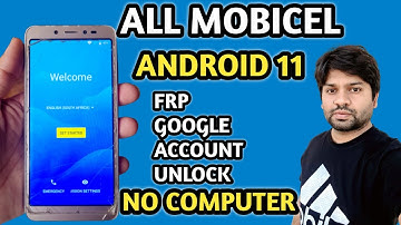 All Mobicel Android 11 Frp Bypass | Mobicel google Account Latest Security Unlock | ZaMobileTech