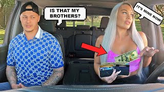 Stealing Money From My Husbands Wallet In Front Of His Twin Brother To See If He Tells Him