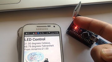 Amarino Nano- LM35DZ temperature sensor experiment