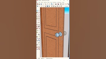 How To Design Door Handle🚪In SketchUp #shorts #sketchup #cad #3dsmax #3dmodeling #designgorhythm