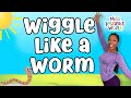 Wiggle like a worm  best dance song for kids  kid exercise song  miss jessicas world
