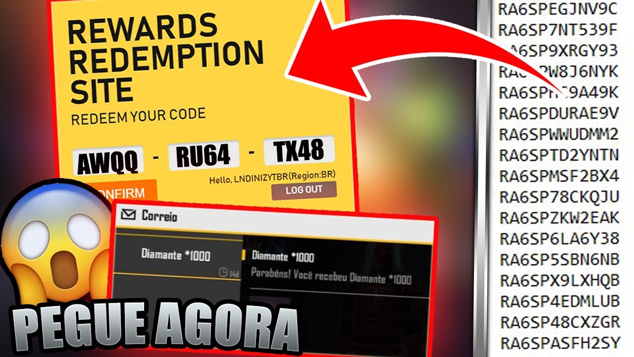 COMO GANHAR DIAMANTES DE GRAÇA NO FREE FIRE EM 2020!! ATIVANDO CÓDIGOS!! 