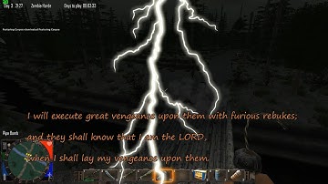 7 Days to Die - Alpha 2 - Zombie Horde gameplay