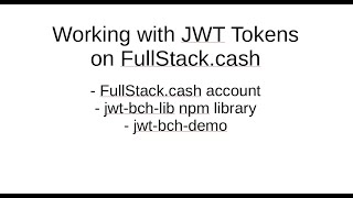 How to Work with JWT Tokens in FullStack.cash