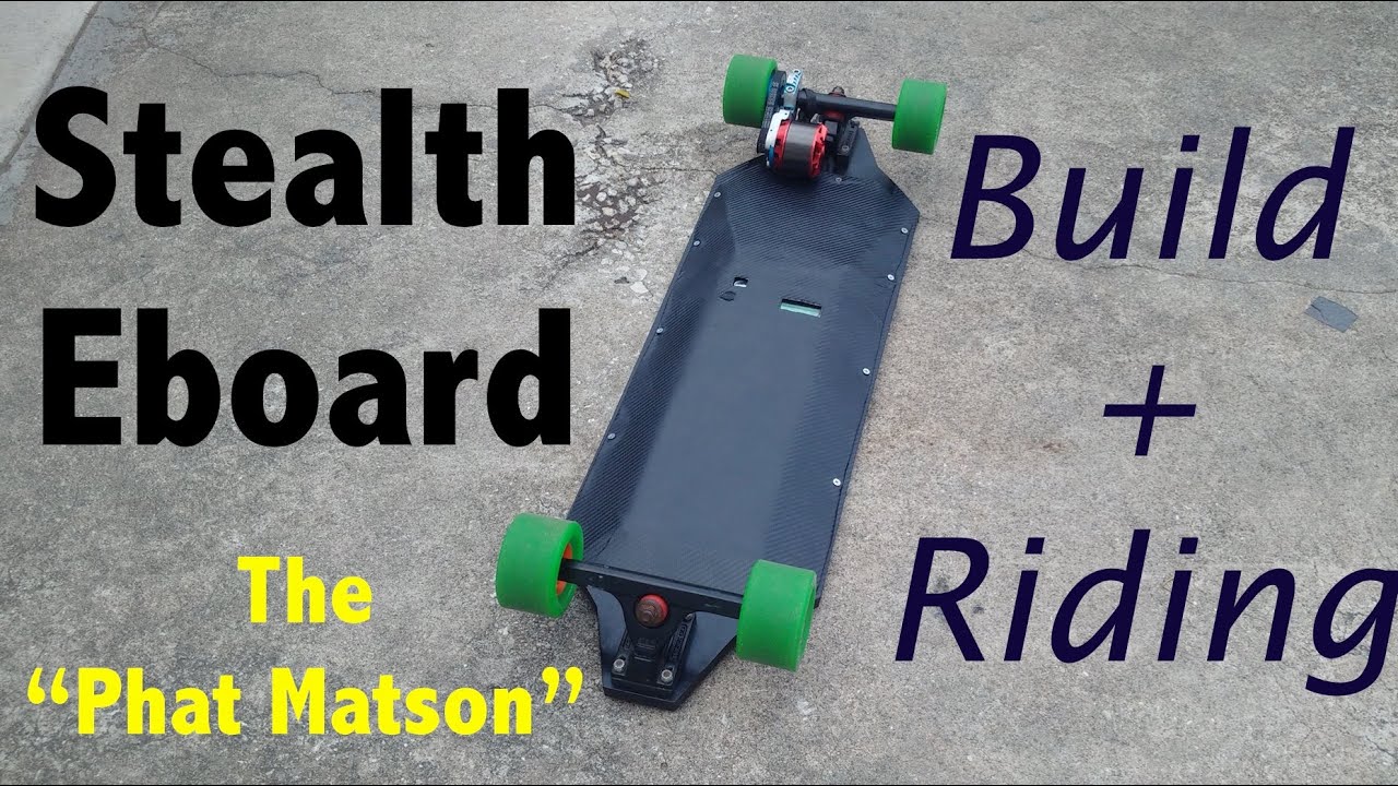 Stealth Electric Skateboard Build + Riding! YouTube