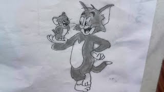 Cute happy Jerry mouse drawing | Tom and Jerry cartoon sketch | cute arts by screenshot 2