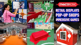 Transform Your Brand: Retails Displays, Pop-Up Shops & Immersive Games with Symmetry CNC
